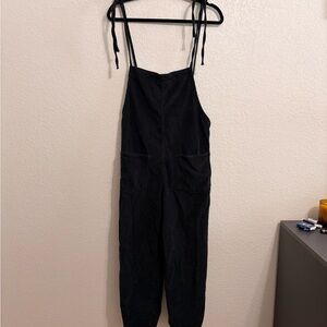 BDG Black Corduroy Overalls